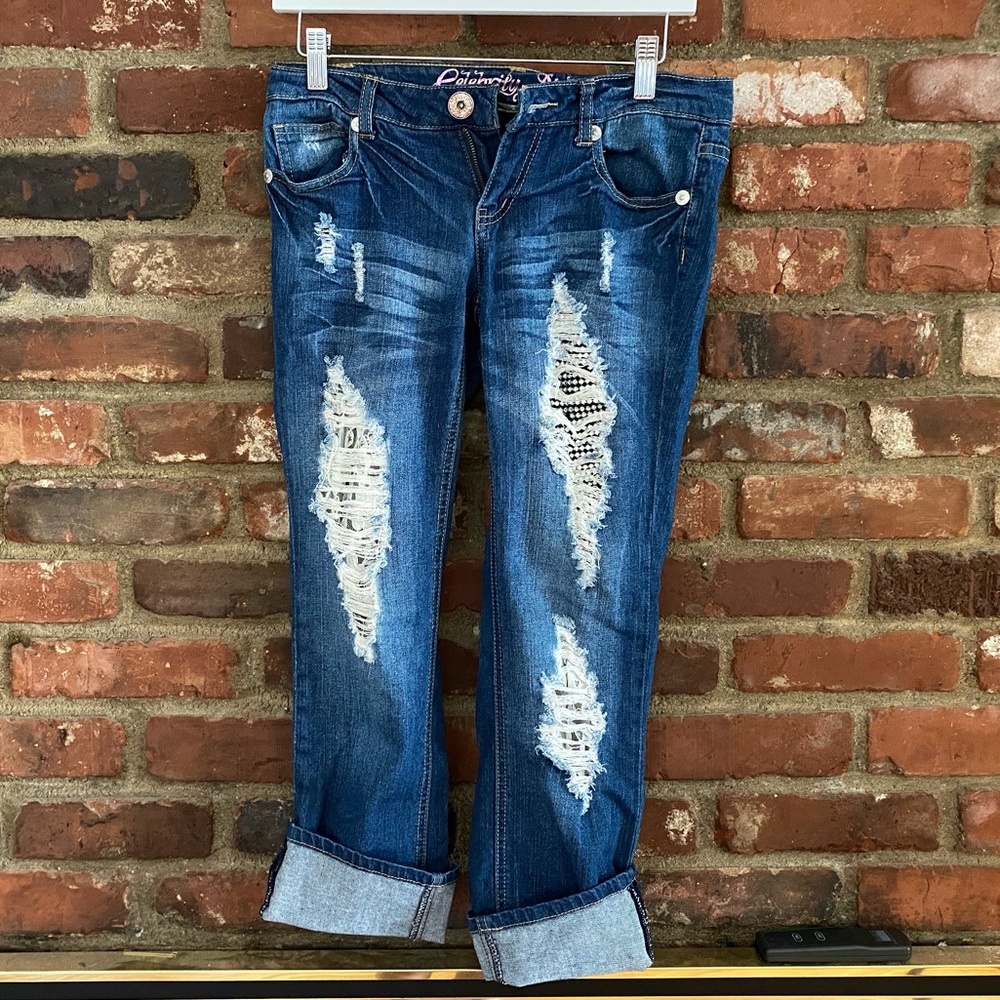 Cute jean capris